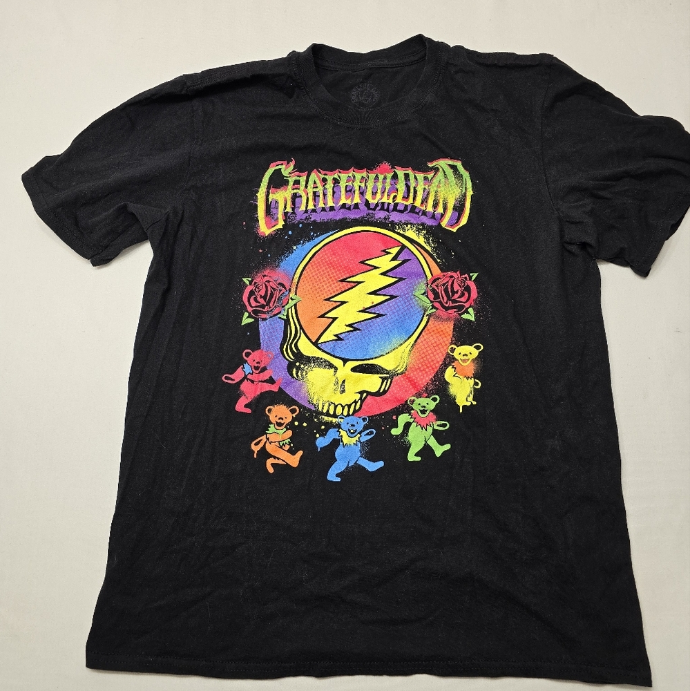 Grateful Dead Dancing Bears Black Graphic T-Shirt